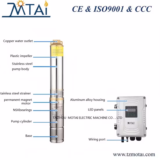 3 QJD 시리즈 태양열 워터 펌프 AC DC 하이브리드 워터 펌프